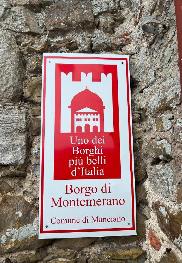 Casa Pruno Rosso Lejlighed Montemerano Eksteriør billede